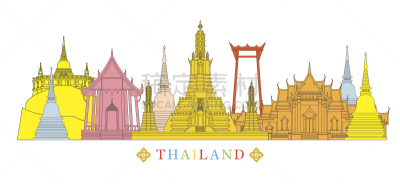 泰国,著名景点,建筑,城市天际线,善见寺,萨凯寺,郑王庙,宝塔,传统,旅途