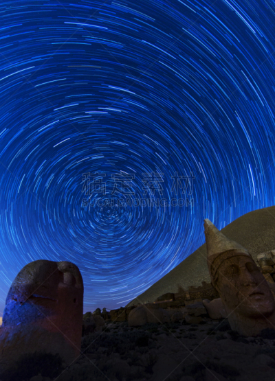 西,内母如德山,梯田,土耳其,垂直画幅,古代文明,星星,宙斯,安纳托利亚,夜晚