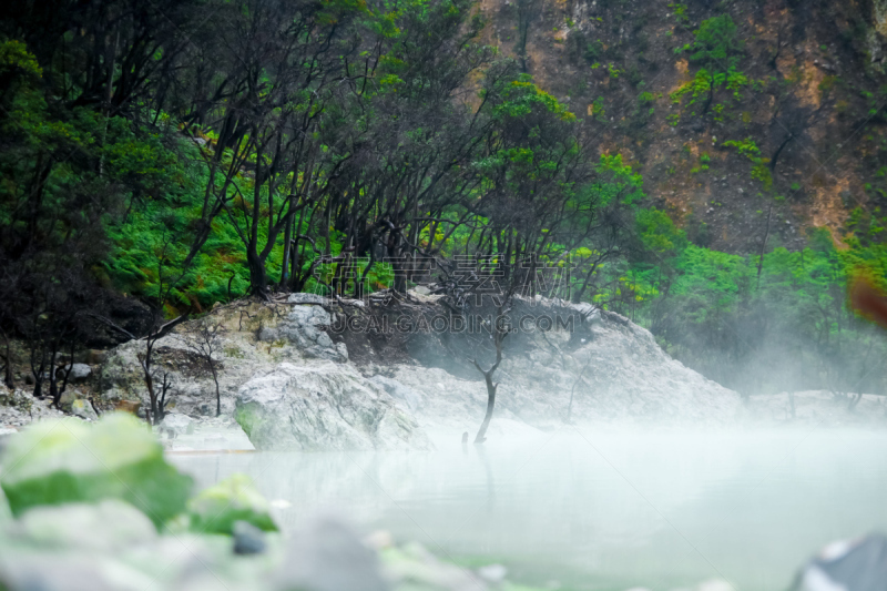 水,绿色,雾,火山口,白色,自然美,自然,美,非都市风光,旅游目的地