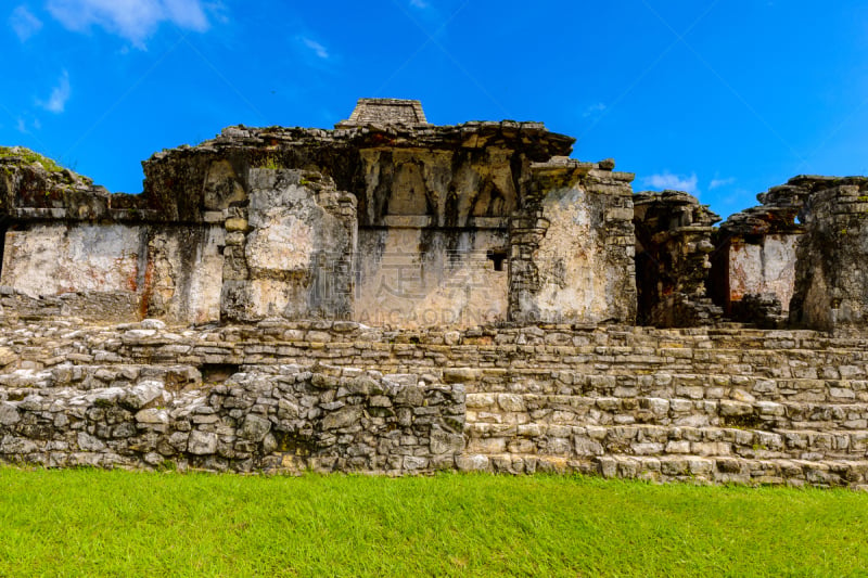 Ruins of Palenque, was a pre-Columbian Maya civilization of Mesoamerica. Known as Lakamha (Big Water). UNESCO World Heritage