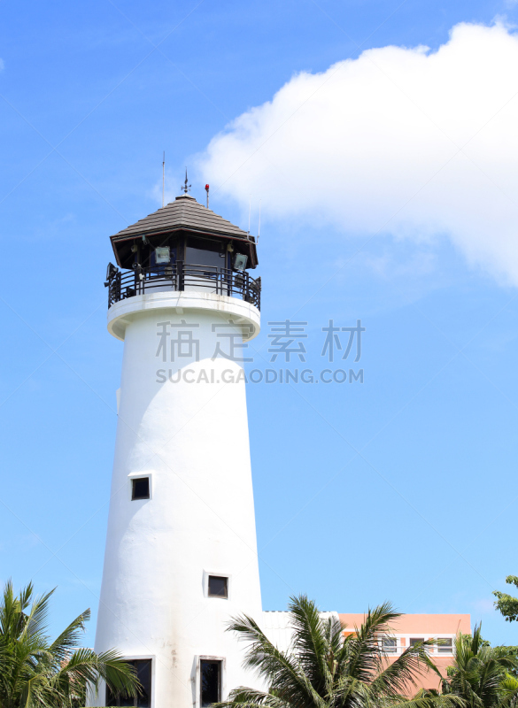 灯塔楼,蓝色,天空,游艇码头,避雷针,手电筒,垂直画幅,夜晚,符号,旅行者