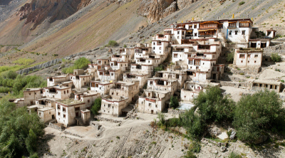 Lingshed (Lingshet, Lingshot) gompa - buddhist monastery in Zanskar valley