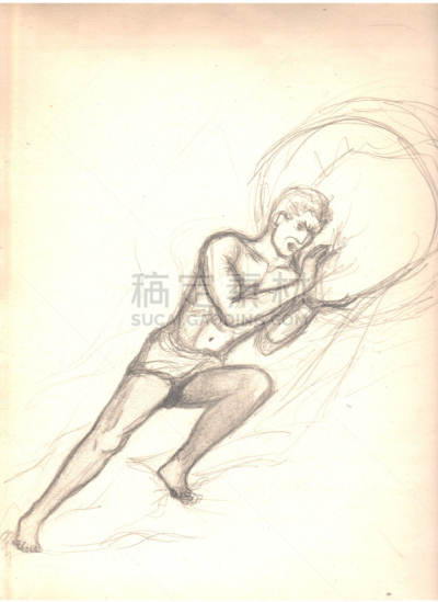 科林斯王,卡里,垂直画幅,山,绘画插图,努力,人类肌肉,疲劳的,石头,希腊