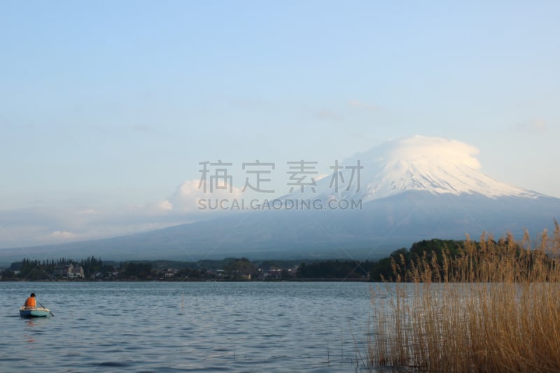 富士山,湖,山,山梨县,河口湖,富士河口湖,倒影湖,自然,水,天空