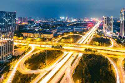 合肥,路,曼哈顿中心,安徽省,高架道路,高架桥,办公室,水平画幅,无人,交通