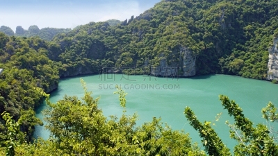 泰国,地形,视角,热带气候,船,著名景点,绿松石色,泻湖,岩石,夏天