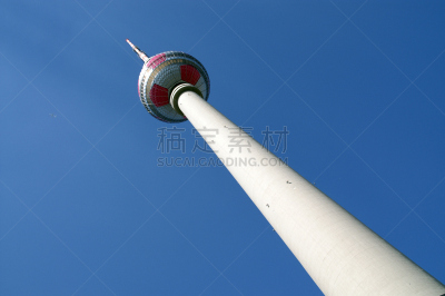柏林,一只动物,无线电广播塔,天空,水平画幅,无人,透视图,夏天,顶部,球体