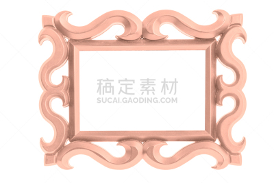 塑胶,现代,古董,相框,分离着色,色彩鲜艳,白色背景,红色,空的,空白的