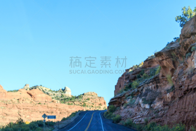 风景,犹他,地球,路,莫斯特,一只动物,万岩柱,沙岩,escalante,沙漠