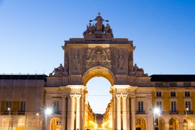 The Praça do Comércio (English: Commerce Square) is located in