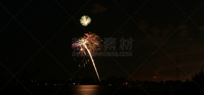 放焰火,活湃湖滩,白昼,维多利亚,海湾,水,天空,水平画幅,沙子,夜晚
