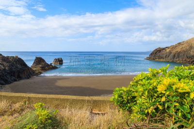 葡萄牙,鸡尾酒,海滩,马德拉岛海岸,水,天空,泥土,夏天,棕榈树,热带气候