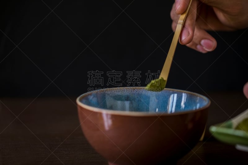 绿茶,研磨食品,水平画幅,无人,干的,饮料,特写,竹子,彩色图片,陶瓷工艺品