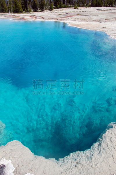 黄石公园,温泉,垂直画幅,水,美国西部,无人,怀俄明,户外,美洲,非凡的
