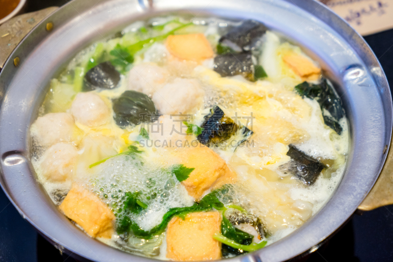 寿喜烧,餐具,水平画幅,开胃品,膳食,海产,大豆,豆腐,肉,婴儿食品