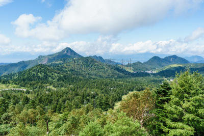 山之内町,看风景,阎王,群马县,长野县,山口,天空,国家公园,休闲活动,水平画幅