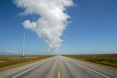 非都市风光,公路,天空,水平画幅,主干路,无人,户外,万里无云,地平线,地平面