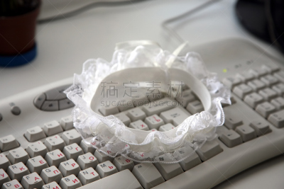 吊袜带,新娘,婚礼,计算机键盘,美,四肢,水平画幅,尼龙,美人,腿
