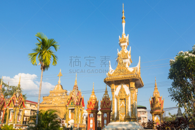 巴色,老挝,僧院,天空,灵性,水平画幅,占巴塞,无人,夏天,户外