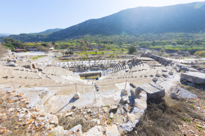 Ephesus temple (Ephesus was an ancient Greek city on the coast of Ionia, three kilometres southwest of present-day Selçuk in İzmir Province, Turkey. It was built in the 10th)