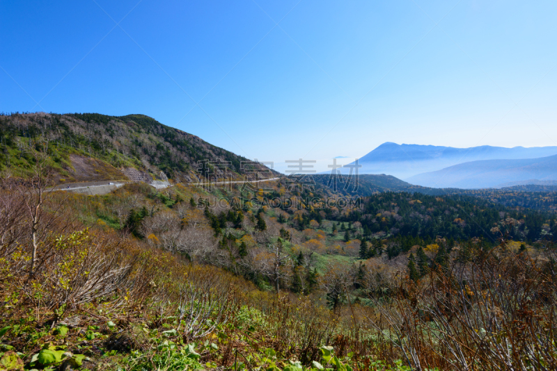 岩手县,秋天,山,盛冈,岩手山,八幡平市,天空,美,里山,水平画幅