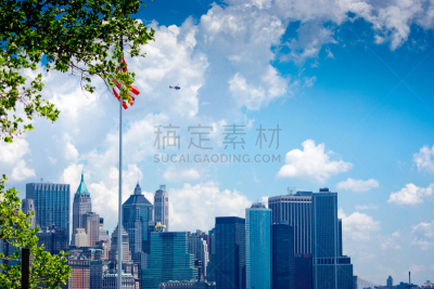 纽约,城市天际线,美国中大西洋地区,世界金融中心,都市风景,国际著名景点,黎明,阿姆斯特丹世贸中心,世贸中心,风景