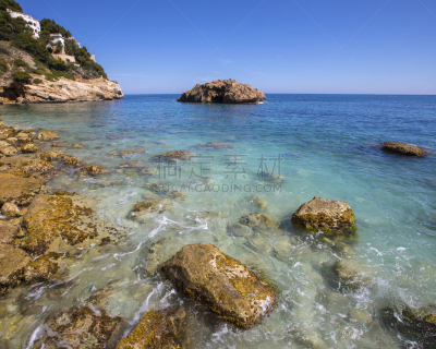 西班牙,哈维阿,海滩,接力赛,旅行者,户外,透明,著名景点,非凡的,宁静