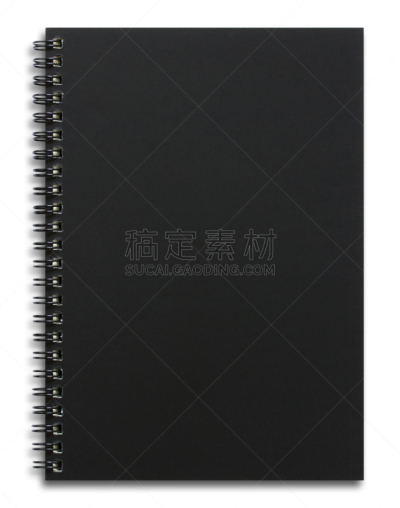 空白的,螺旋记事本,黑色,空的,一个物体,背景分离,速写本,活页夹,床单,书籍装帧