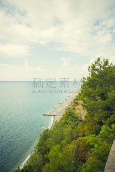海滩,海洋,地平线,垂直画幅,无人,小卡塔海滩,锡斯凯尔,岩石,俄罗斯,风景线拱