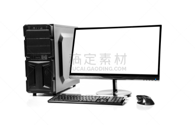 计算机,平面屏幕,商务,一个物体,背景分离,灰色,计算机键盘,技术,液晶显示,设备用品