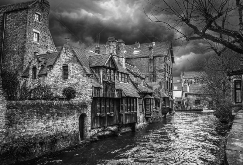 European City - Bruges Lake Landscape