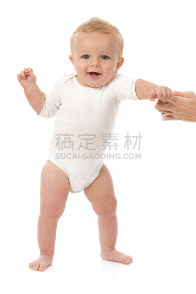 学步,婴儿,羊毛帽,婴儿连体紧身衣,仅一名男婴,6到11个月,垂直画幅,正面视角,注视镜头,男婴