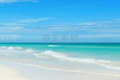 大西洋,海滩,瓦拉德罗,海洋,古巴,绿松石,水,天空,度假胜地,水平画幅