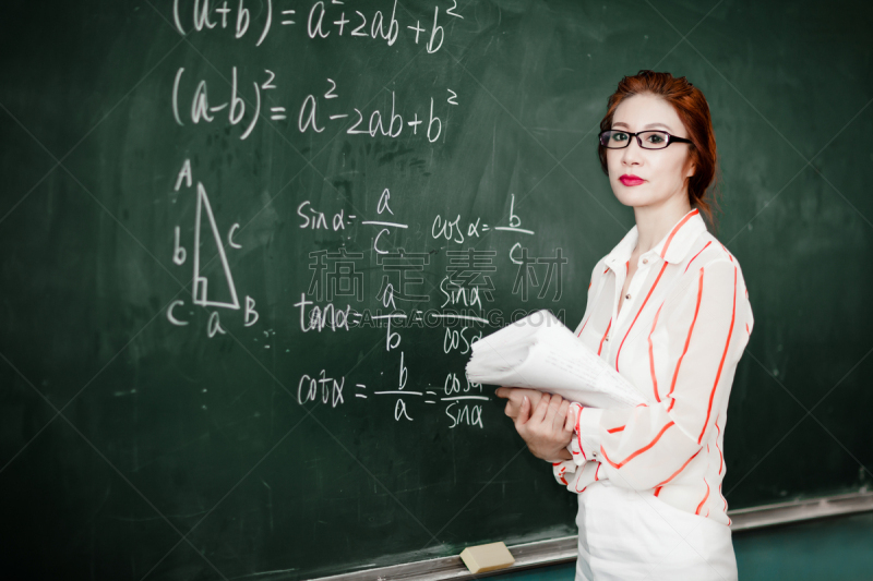 教师,教室,几何学,女性,东方人,高处,毕达哥拉斯,数学家,三角学,留白