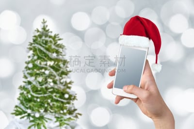 圣诞树,背景,手牵手,青少年,留白,新的,雪,明亮,现代,想法