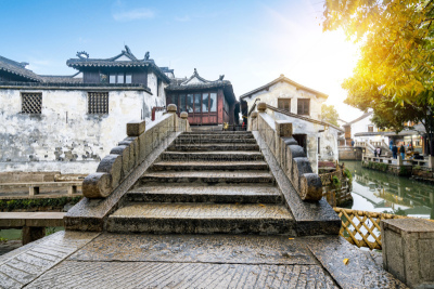 远古的,风景,苏州,周庄,乌镇,古董,园林,河流,运河,户外