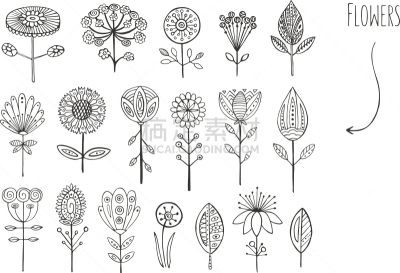 动物手,四元素,可爱的,艺术,水平画幅,绘画插图,符号,夏天,乡村风格,植物