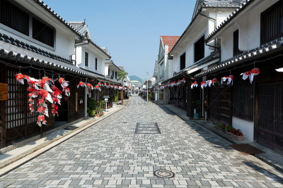 金鱼,灯笼,街道,山口县,日本灯笼,江户时代,纸灯笼,天空,度假胜地,水平画幅