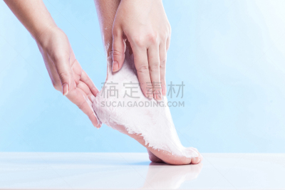 干的,女人,足,皮肤,井,理毛行为,脚掌,皮肤病学,水平画幅,人类脚趾