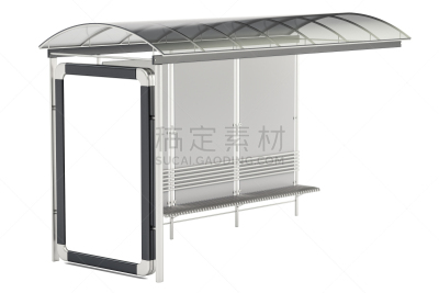 公共汽车站,市场营销,三维图形,白色背景,木板画,分离着色,边框,水平画幅,无人,绘画插图