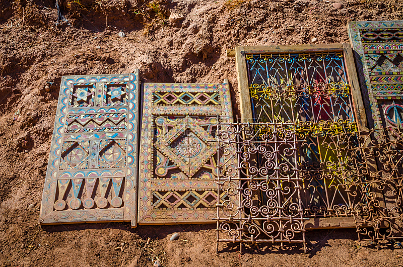 摩洛哥,百叶窗,北非城堡,古老的,传统,华丽的,热,北非,柏柏尔人,古董