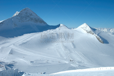 Hintertux Glacier,滑雪坡,Hintertux,齐勒谷,天空,度假胜地,水平画幅,山,雪,活动