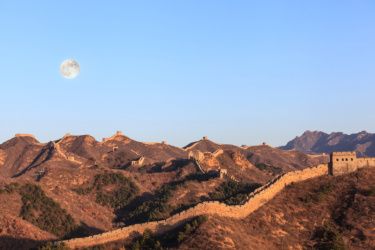 s形,中秋节,明朝风格,天空,留白,月亮,石材,过去,国际著名景点,过时的