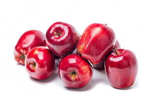 苹果,红色,白色,水平画幅,无人,纯净,组物体,彩色图片,清新,精神振作