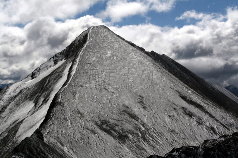 阿辛尼玻因山,特写,阿西尼博因山省立公园,天空,班夫,水平画幅,雪,无人,蓝色,户外