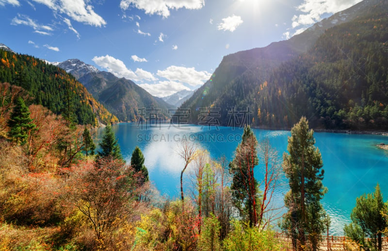 风景,水,长湖,蓝色,山,自然美,国内著名景点,世界遗产,环境,池塘