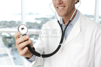 男性,特写,听诊器,拿着,制服,仅男人,仅成年人,想法