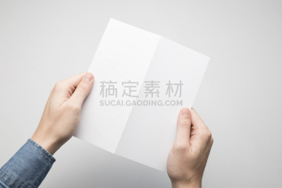 拿着,白皮书,鸟食盆,手,公亩,折叠的,办公室,绘画插图,留白