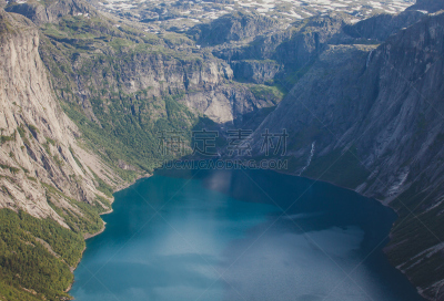 恶魔之舌,夏天,地形,山,全景,自然美,挪威,voringsfossen,奇迹石,北峡湾