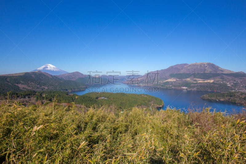 箱根园,富士山,摄像机拍摄角度,天空,里山,水平画幅,山,无人,火山地形,户外